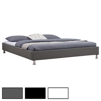 Lit double futon NIZZA, 180 x 200 cm, avec sommier, revêtement synthétique