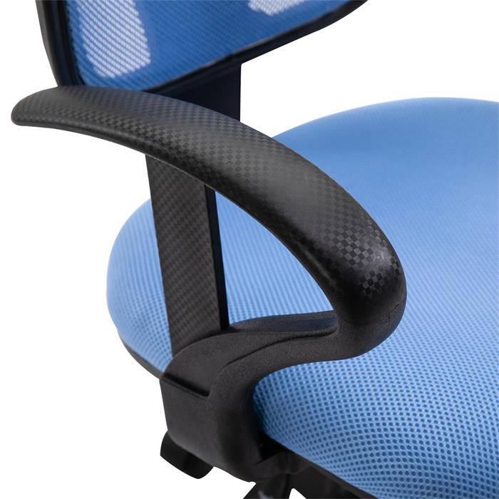 Chaise de bureau à roulettes COOL, bleu clair