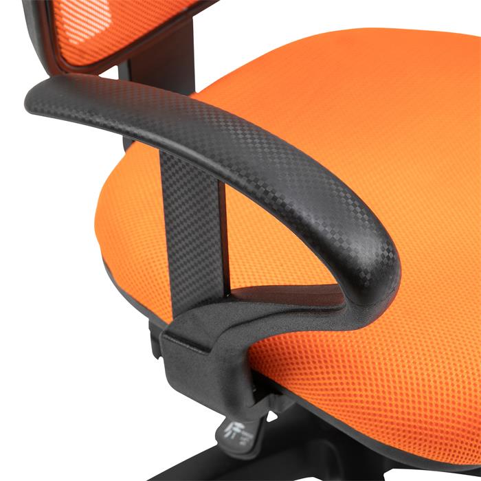 Chaise de bureau à roulettes COOL, orange