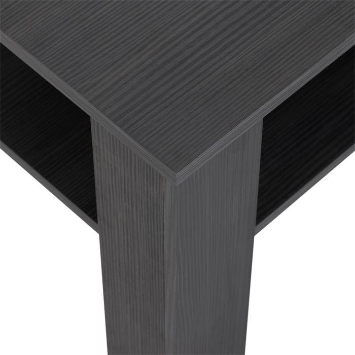 Table basse LORIENT, en mélaminé décor gris cendré