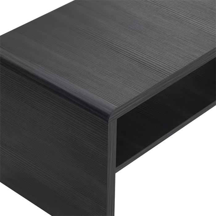 Table basse / Meuble TV LOUNA, en mélaminé décor gris cendré