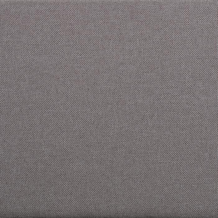 Lit futon double NIZZA, 140 x 190 cm, avec sommier, revêtement en tissu gris