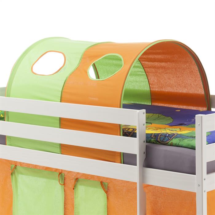 Tunnel MAX pour lit surélevé, vert-orange