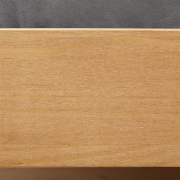 Lit simple 90x200 cm SORAJA en pin massif lasuré coloris brun