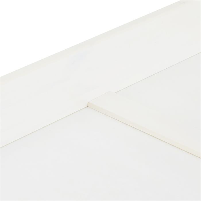 Lot de 2 tiroirs FELIX, rangement sous lit 90x200 cm en pin massif lasuré blanc