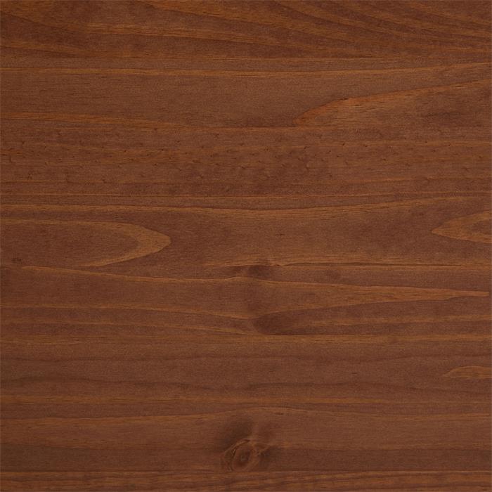Bureau MILO en pin massif lasuré brun foncé avec 2 tiroirs
