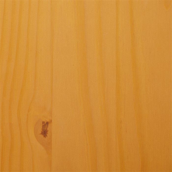 Table de chevet RONDO en pin massif lasuré blanc/brun