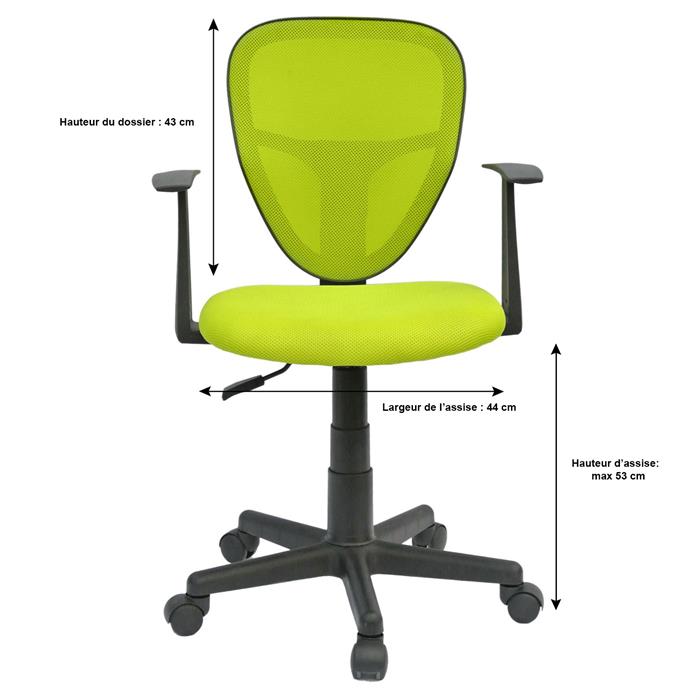 Chaise de bureau pour enfant STUDIO, vert
