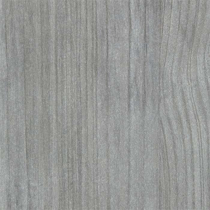 Chiffonnier SEETA avec 4 tiroirs, en bois de paulownia lasuré gris et rotin