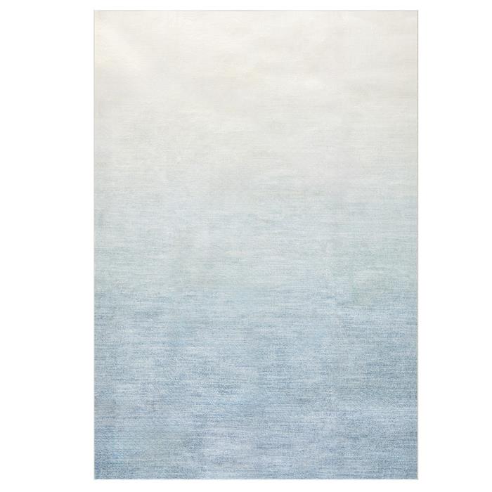 Tapis OMBRE rectangulaire 200x300 cm, avec dégradé de couleurs, en polyester bleu clair
